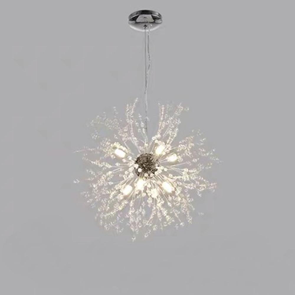 Innovative Modern Globe Design dandelion Chandelier Crystal Metal Ceiling Light