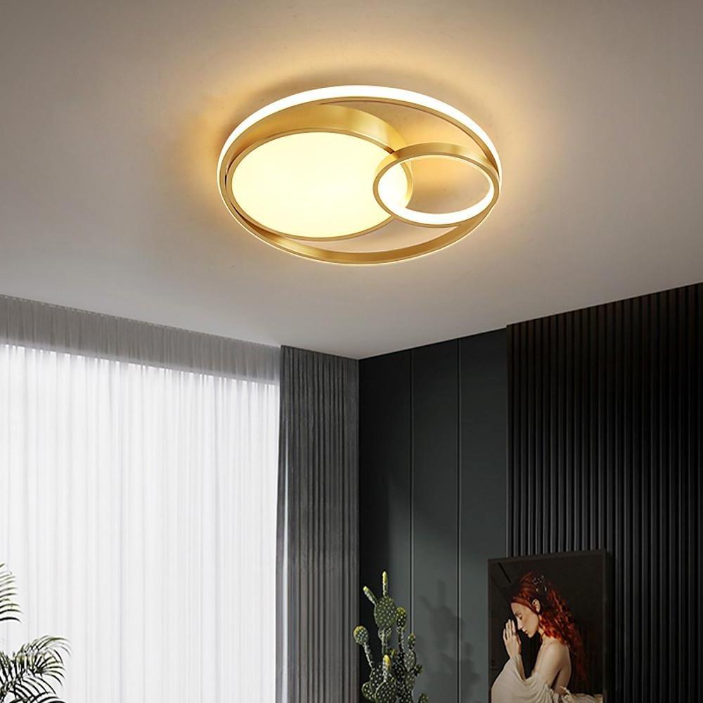 Tiered & Minimalist LED Overlapping Geometric Flush Mount Ceiling Lights