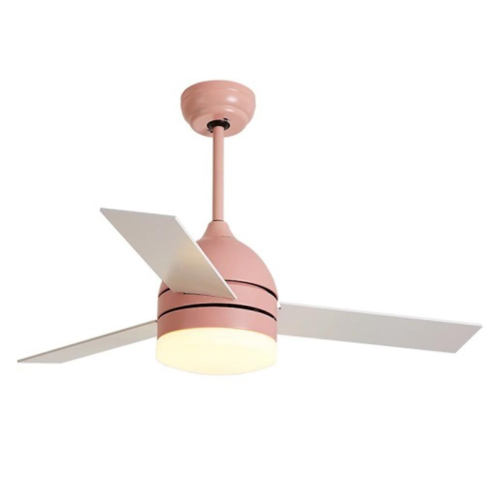 Electroplated Metal Acrylic LED Nordic Ceiling Fans with Lights