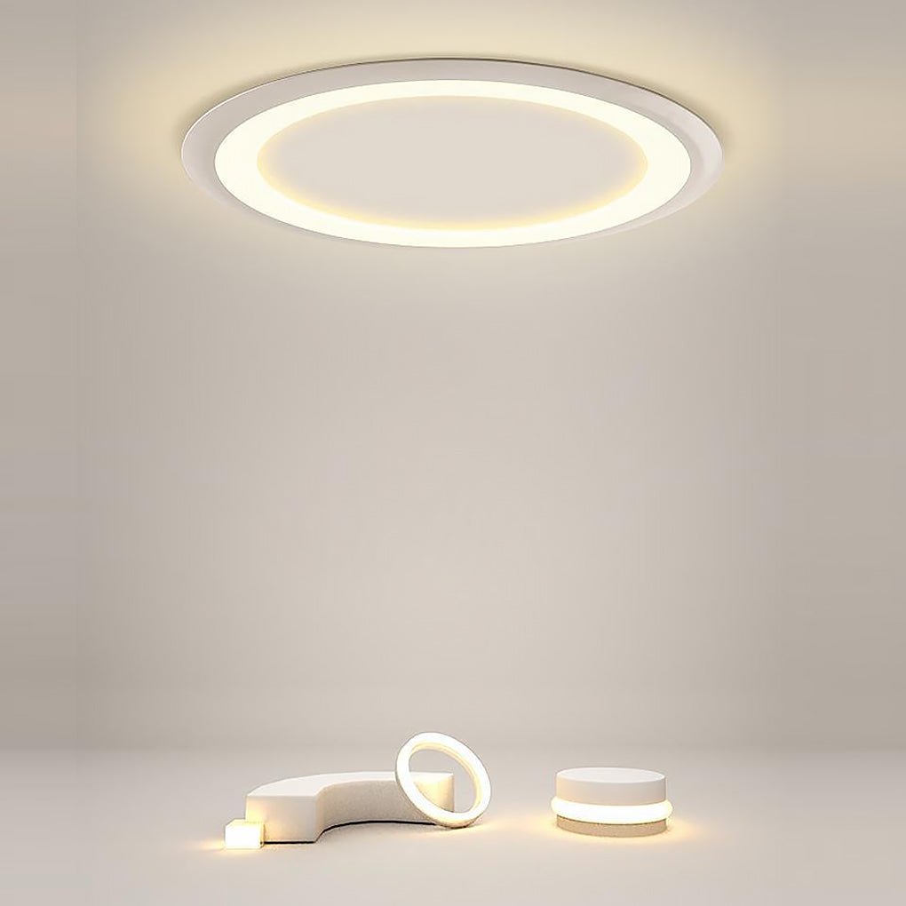 Ultrathin Roundness Flush Mount LED Lights Acrylic Ceiling Light