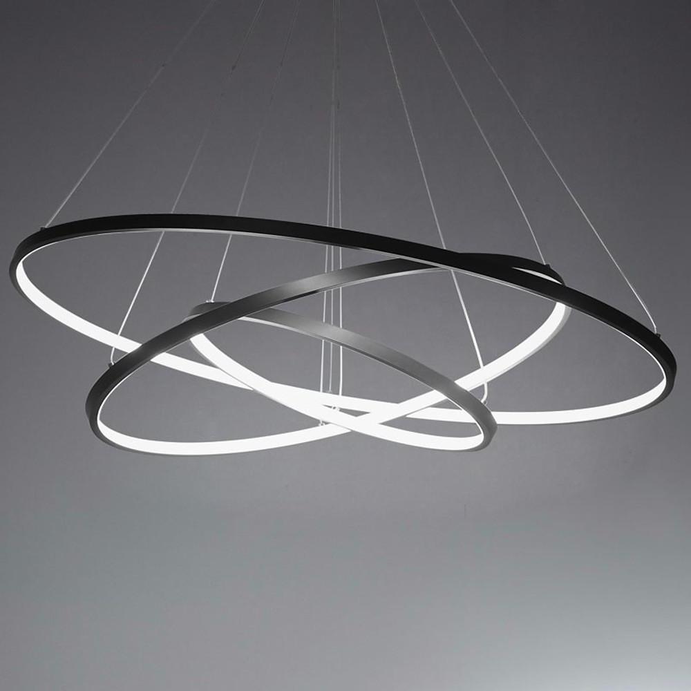 Adjustable Interweaved Ring Dimmable LED Modern Chandeliers Pendant Light