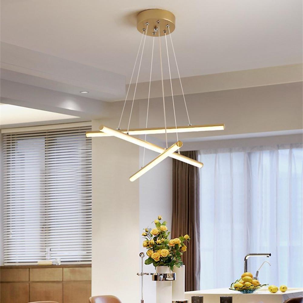 3-piece LED Strip Linear Modern Chandelier Pendant Light Hanging Lamp