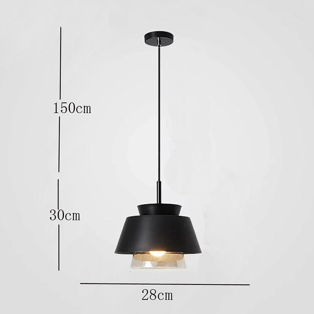 Traditional Metal Glass LED Modern Pendant Lights Hanging Lamp Island Lights