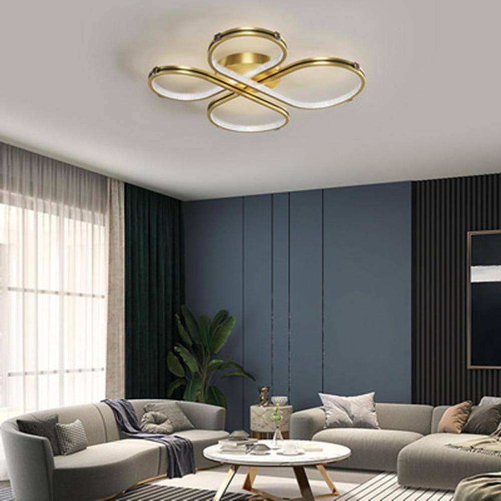 Circle Flower Design Dimmable LED Modern Ceiling Light Flush Mount Lighting