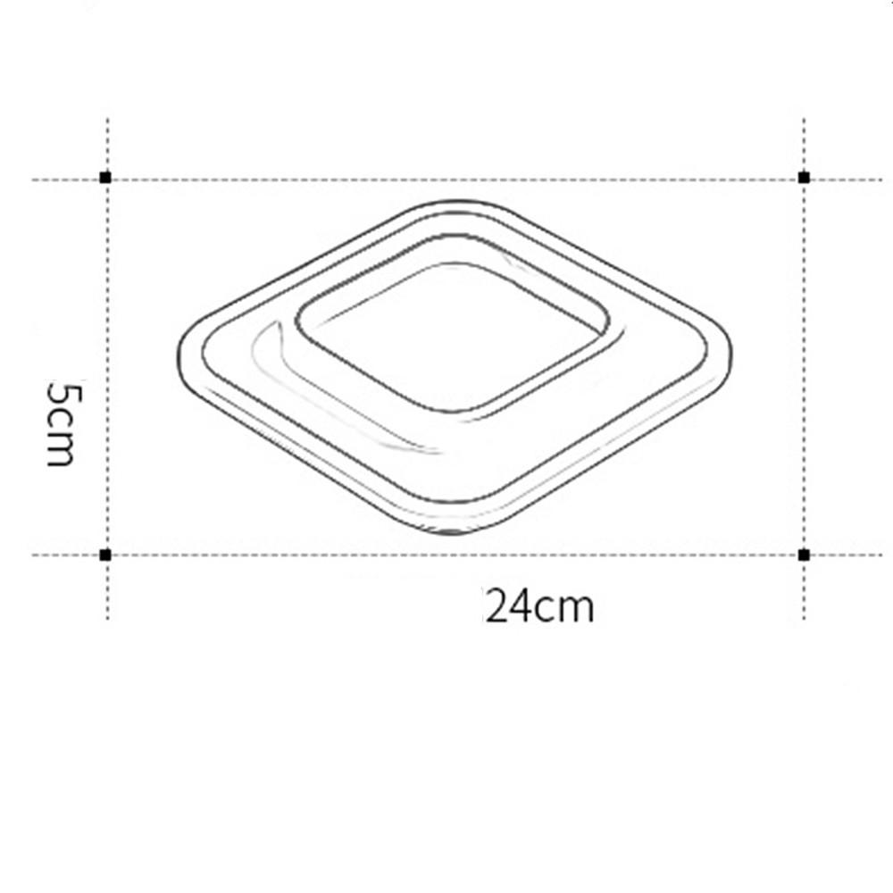 2 Light Square Flush Mount Ceiling Light LED Light