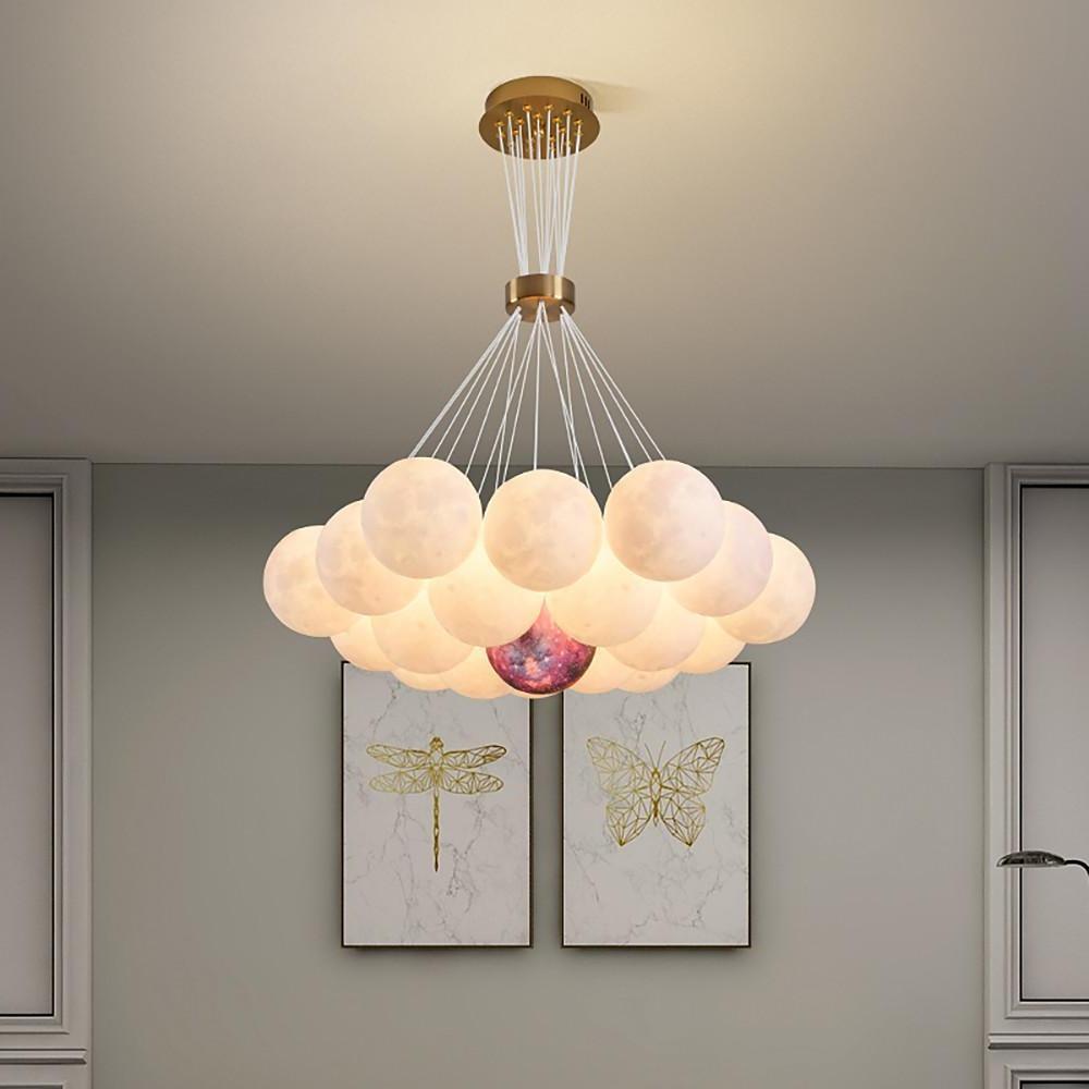 Modern Cluster Globe Chandelier Pendant Light Island Lights Hanging Lamp