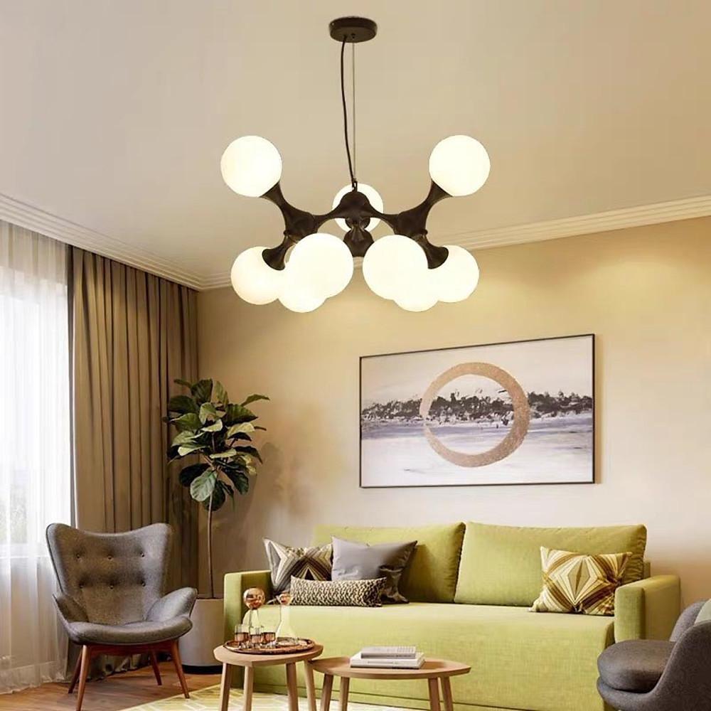 Modern Globe Sputnik Chandelier Bubble Chandelier 9 Bulbs