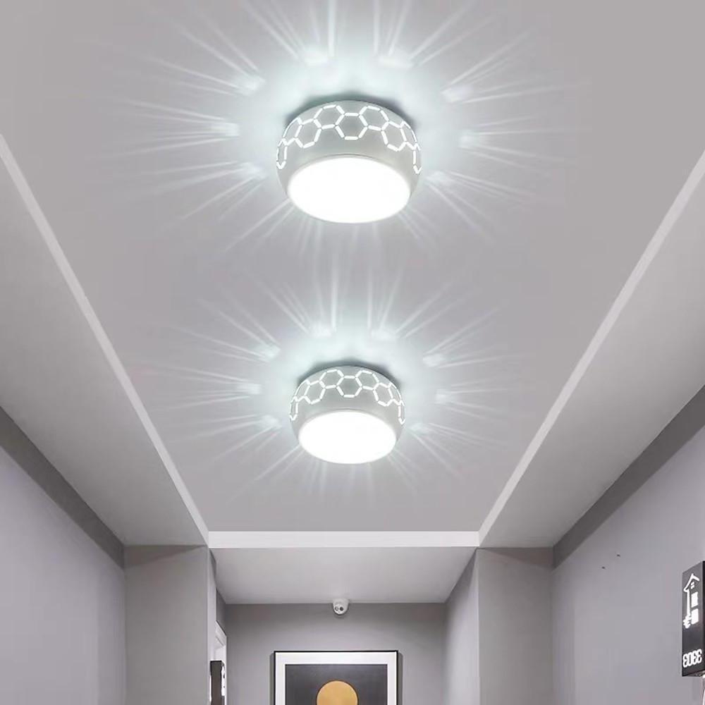 Globe Flush Mount Drum Light Hallway Entryway LED Ceiling Light