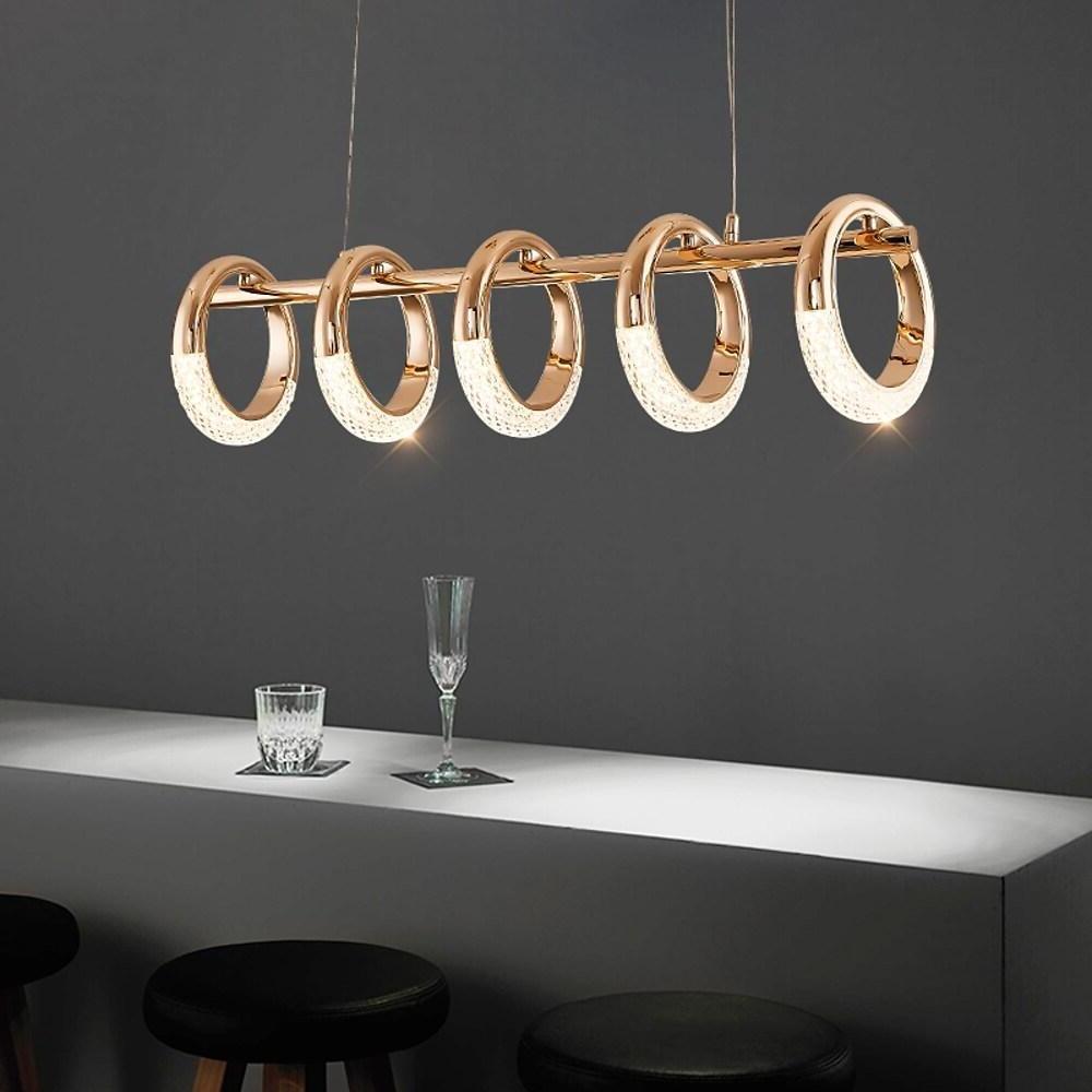 Uniform Ring Pendant Lighting LED Modern Kitchen Dining Room Lighting Ceiling Light