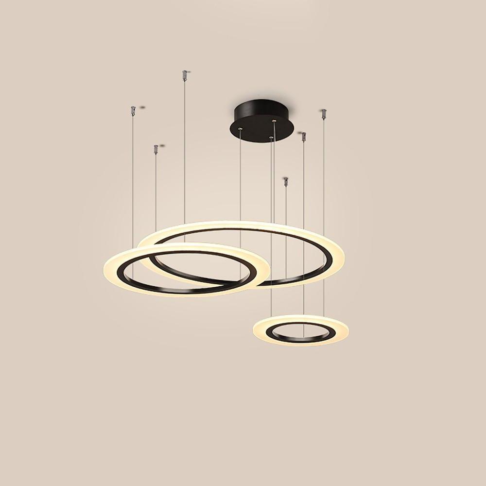 Artistic Circles LED Modern Chandeliers Hanging Ceiling Lights Pendant Light