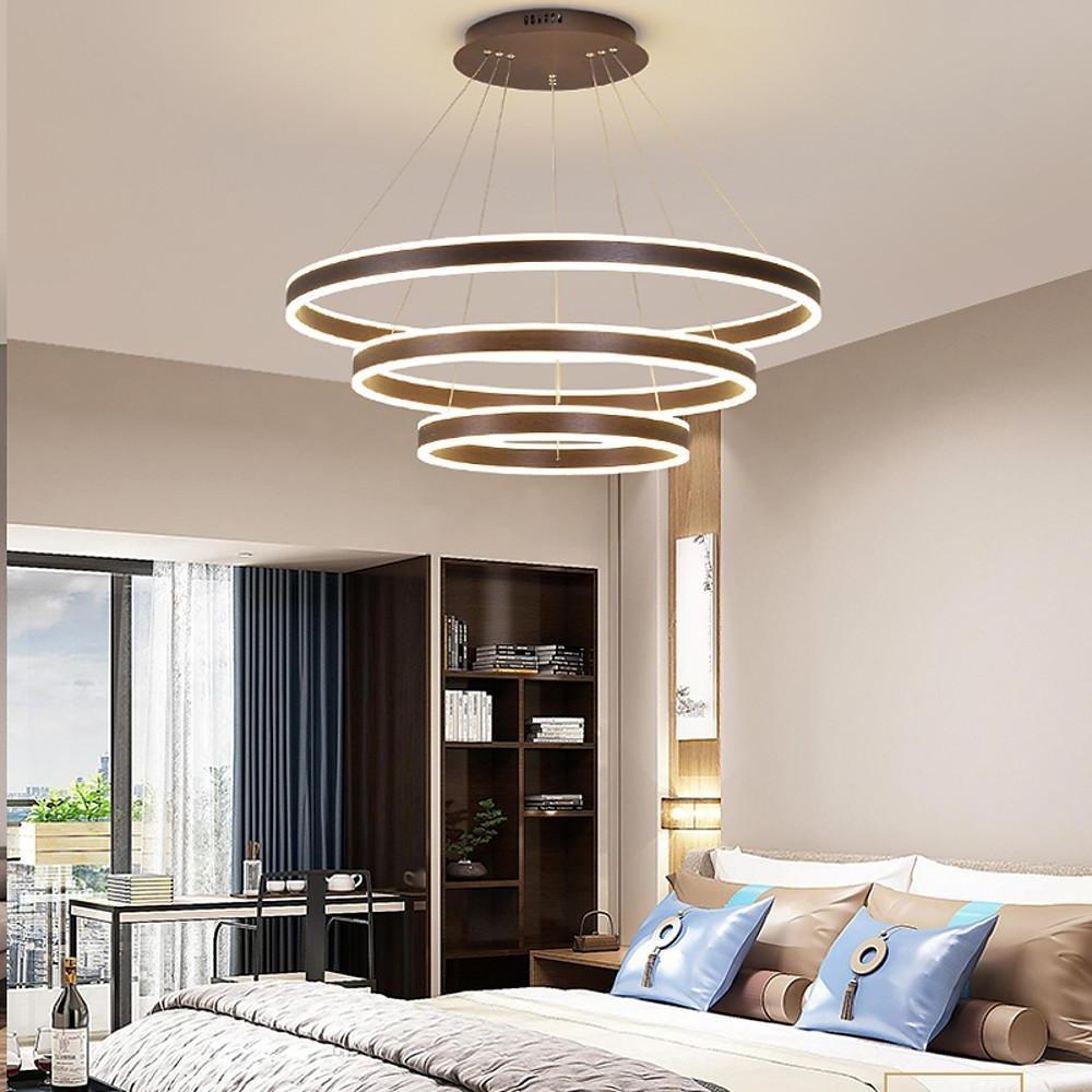 3 Circles Interweaved LED Modern Chandeliers Pendant Light Hanging Lamp