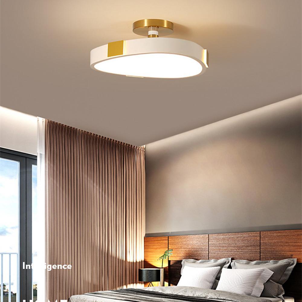 Rounded Abstract Flush Mount Lights LED Bedroom Ceiling Lights