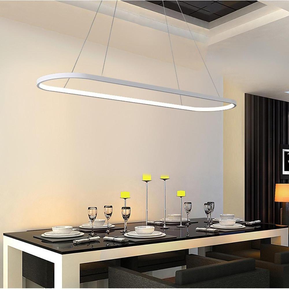 Rounded Rectangle Pendant Lights for Kitchen Acrylic Pendant Lighting