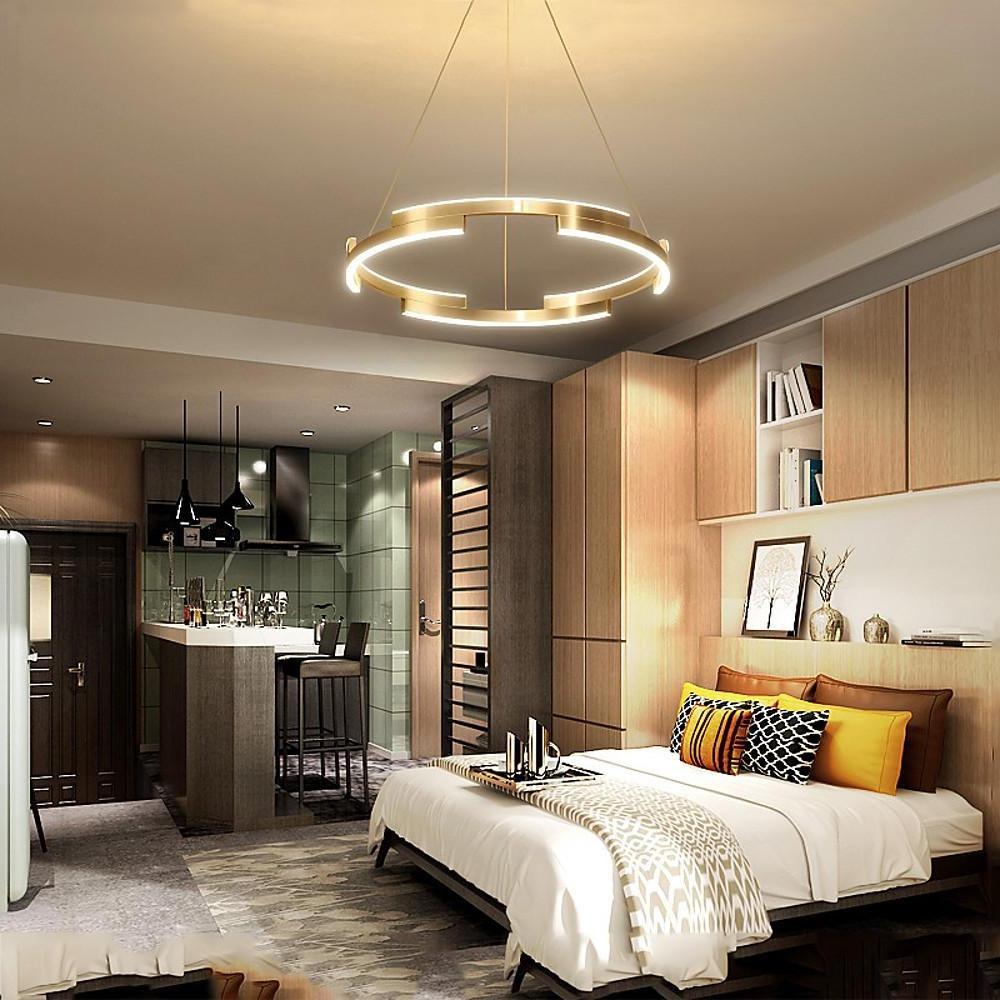 Modern Geometrical Circle Chandelier Pendant Light for Bedroom