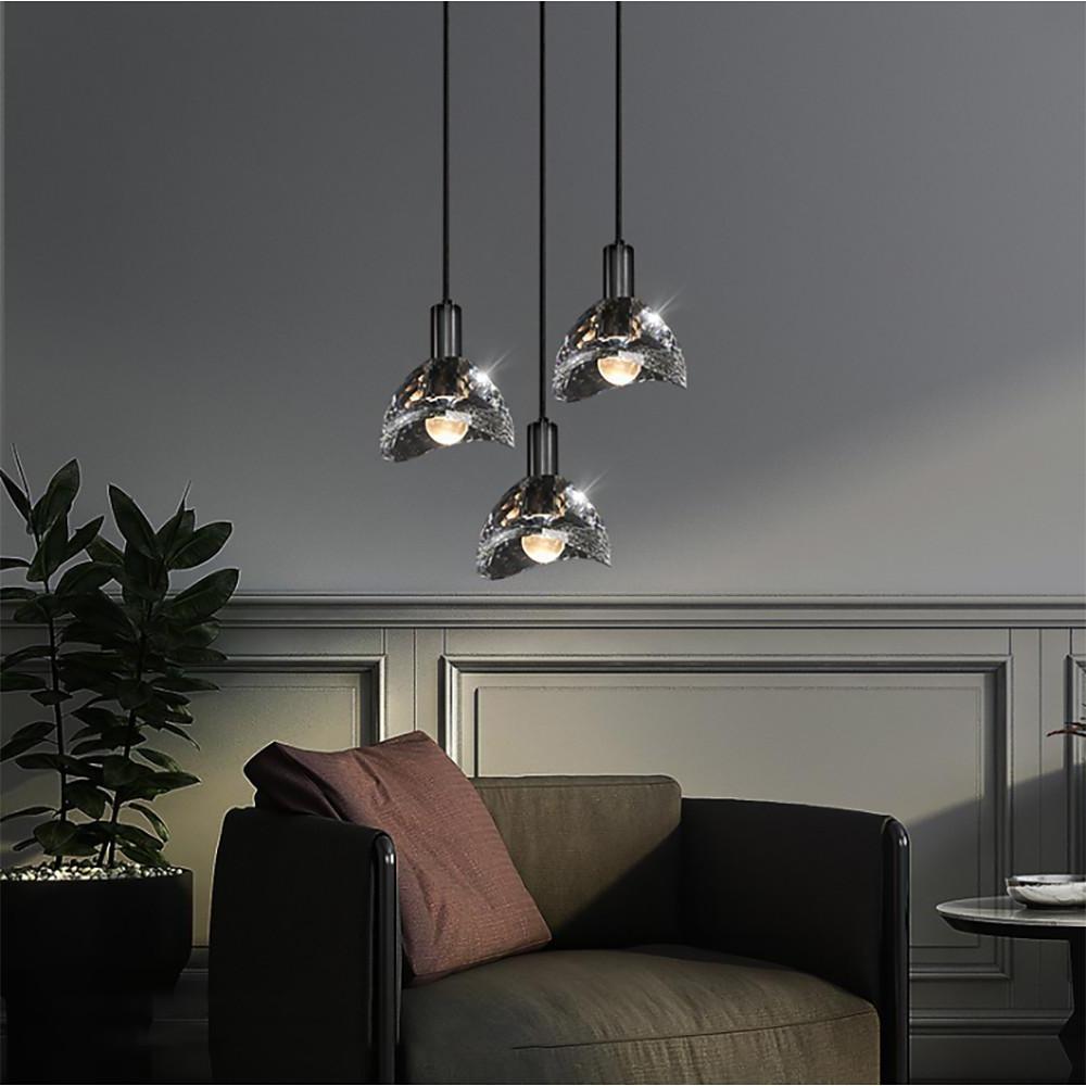 LED Nordic Crystal Pendant Lighting Island Lights Hanging Lamp Chandelier