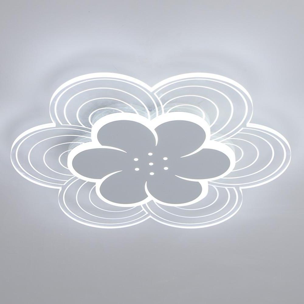 Flower Shapes Dimmable LED White Modern Ceiling Lights Flush Mount Lighting