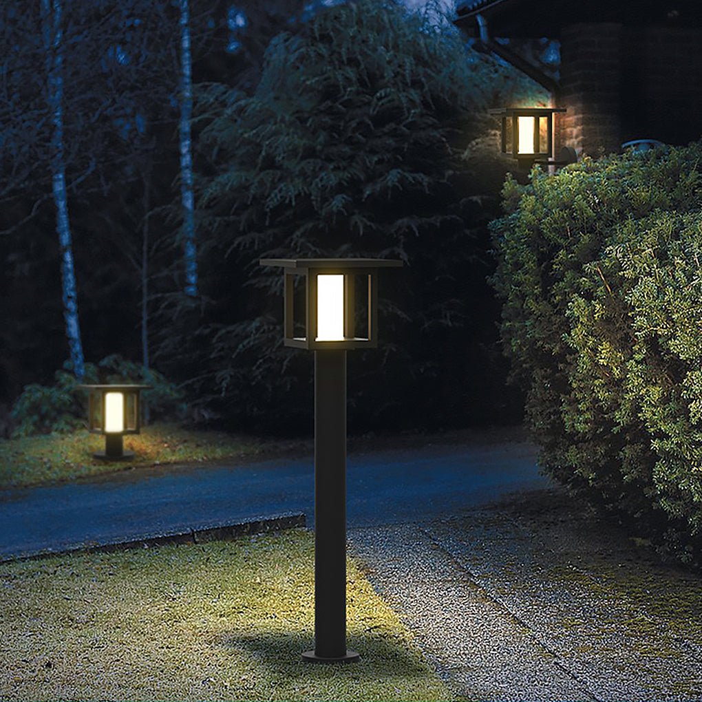 Villa Fence Post Lights Solar Outdoor LED Landscape Lighting Wall Light