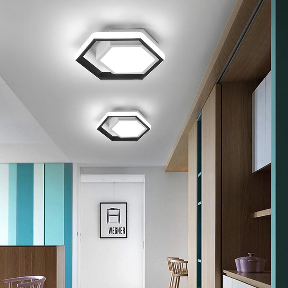 Hexagon Shaped LED Modern Flush Mount Lighting Ceiling Lights Hanging Light