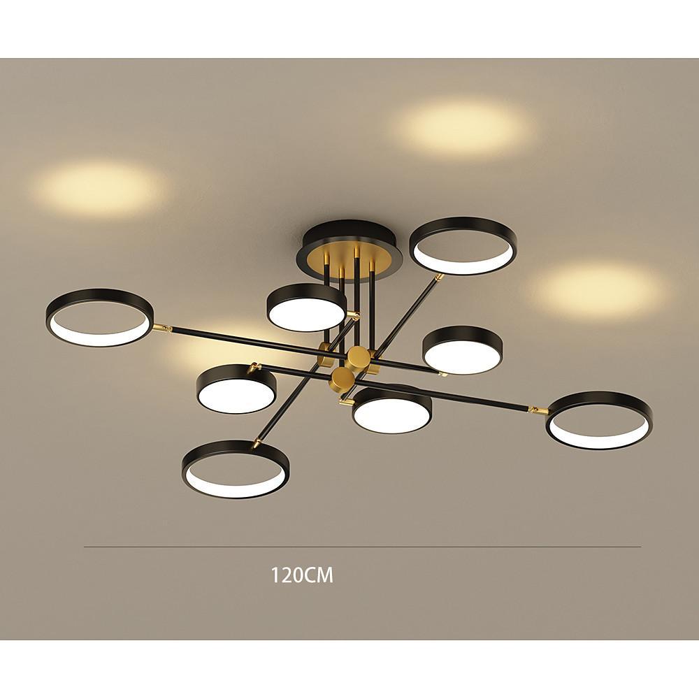 Circular 8-light Design LED Nordic Flush Mount Ceiling Light Chandeliers