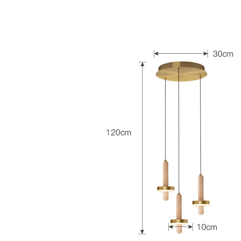 Circle Cylinder LED Gold Nordic Pendant Light Hanging Lamp Island Lights