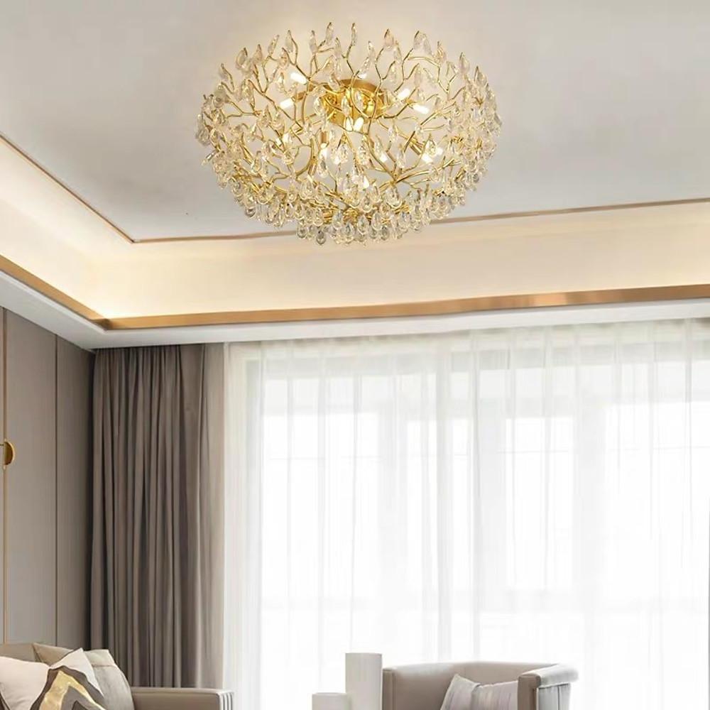 Firefly Sputnik Chandelier Modern LED Flush Mount Ceiling Light