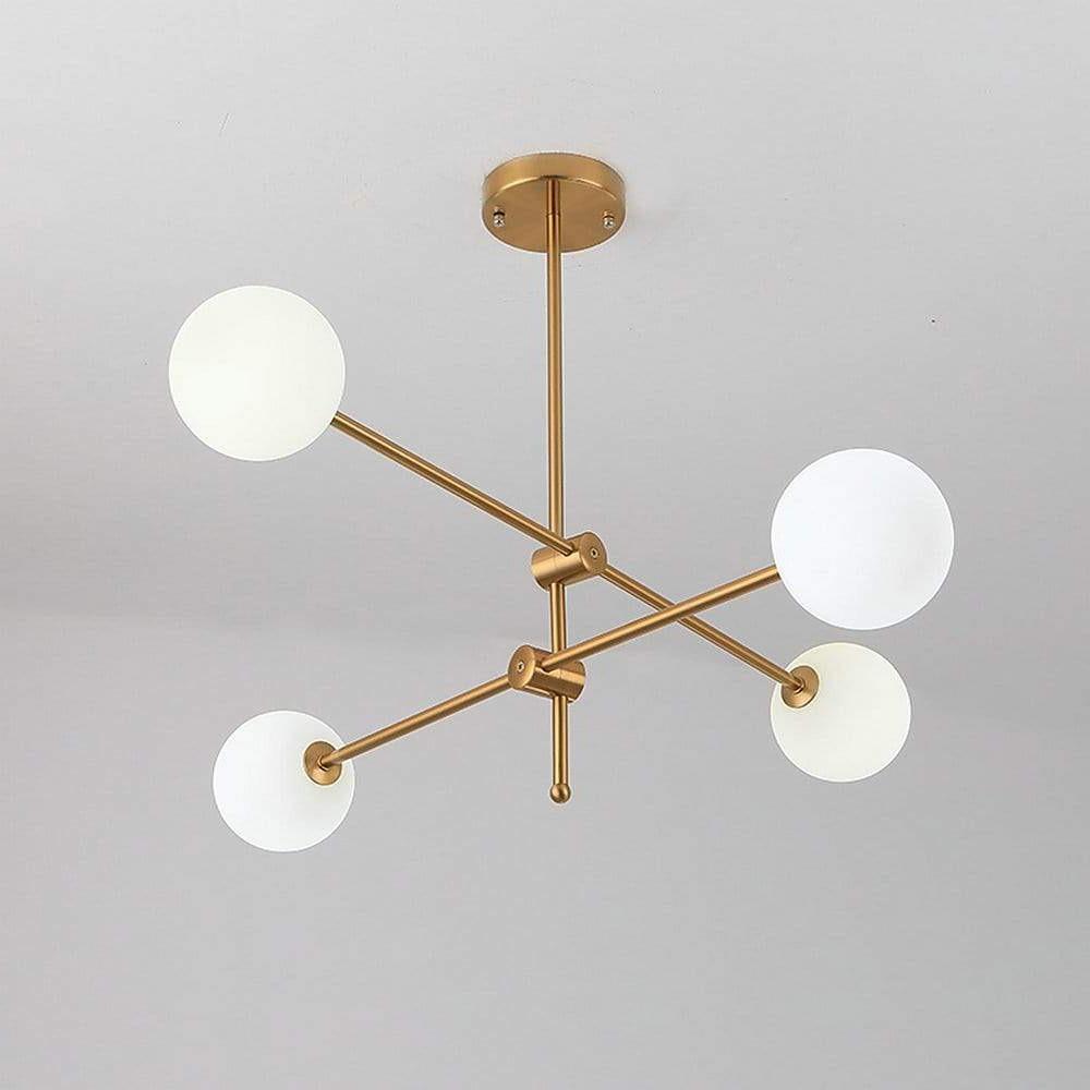 Geometrical Sputnik Chandelier Gold Master Bedroom Chandelier