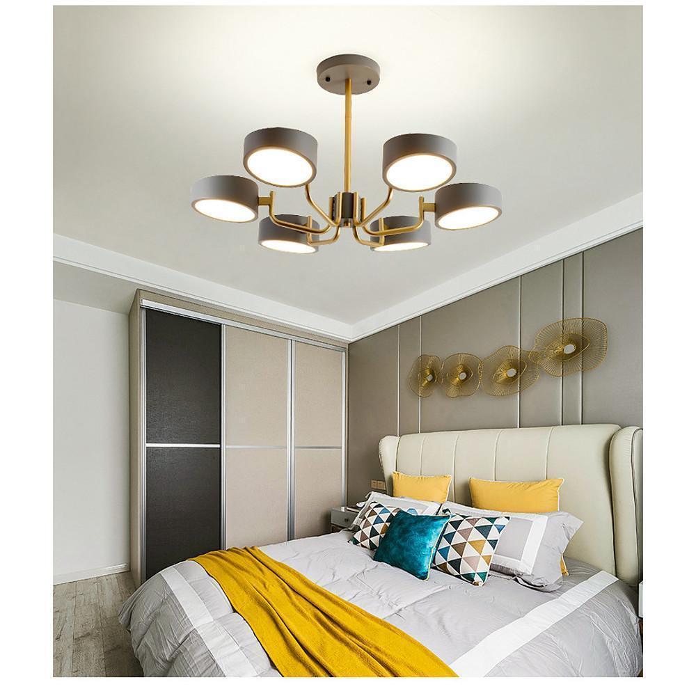 6 Light Modernist LED Flush Mount Ceiling Light for Bedroom