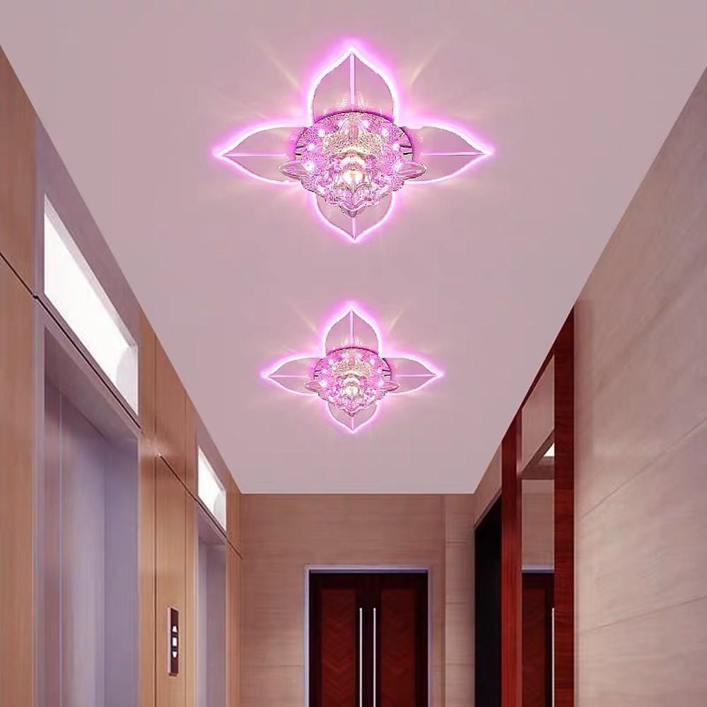 4 Pointed Classic Star LED Multi Color Crystal Modern Ceiling Lights