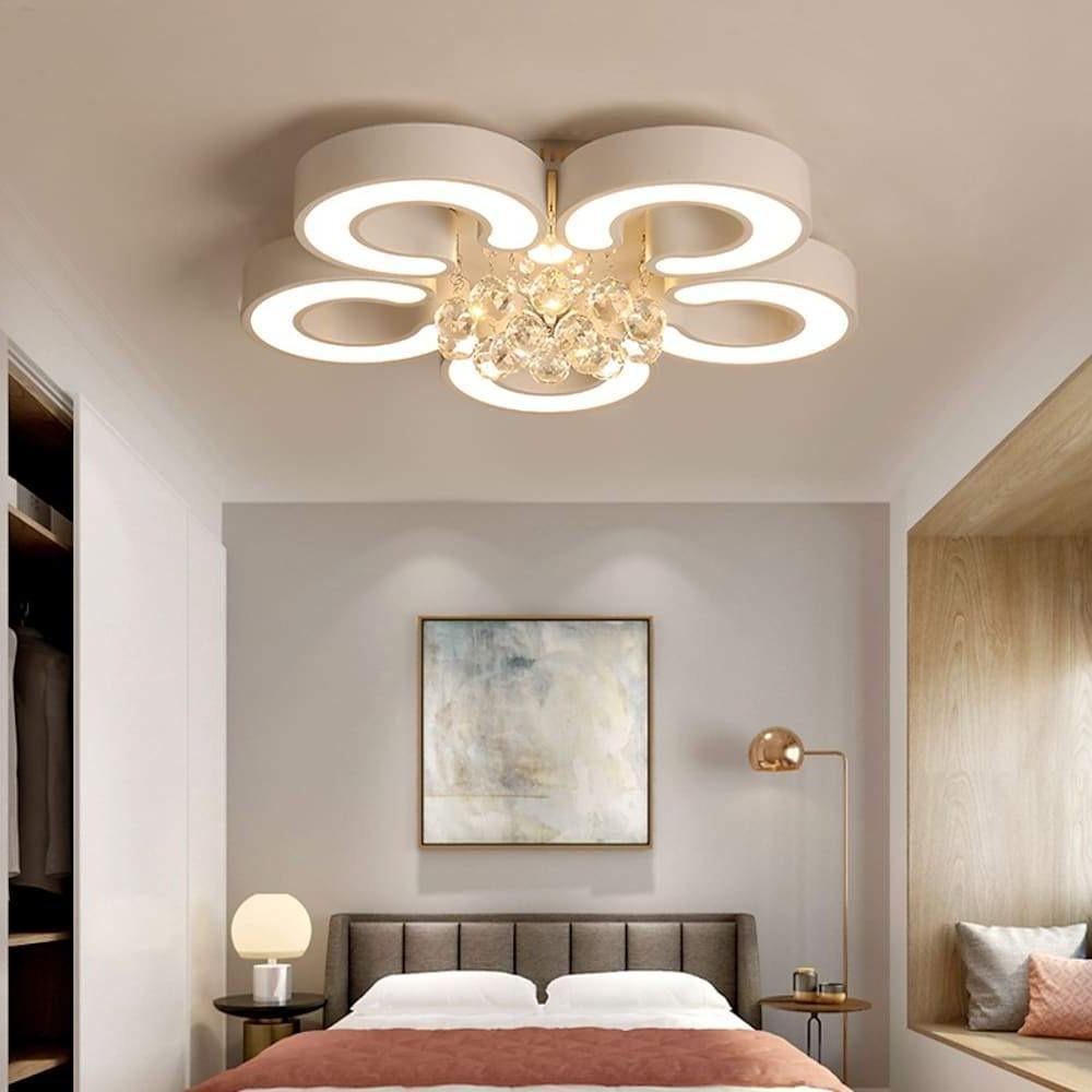 Flower Shaped Dimmable LED Modern Ceiling Lights Flush Mount Lighting