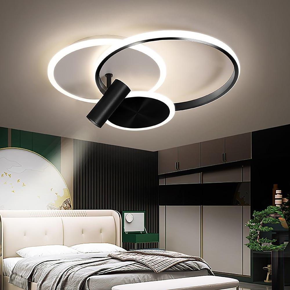 Circles Spotlights Modern LED Flush Mount Ceiling Light for Bedroom