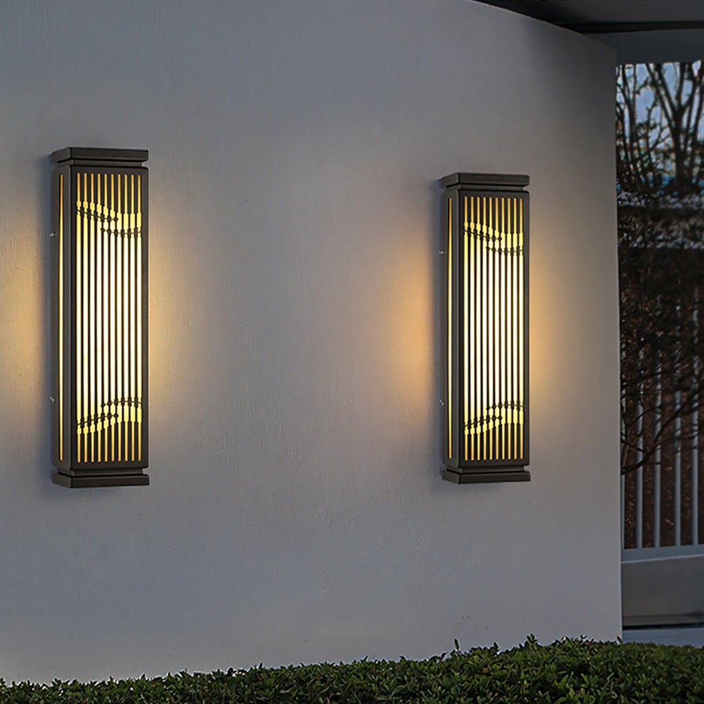 Waterproof Villa Courtyard Gate Unique Hollowed Design Wall Lamp for Outdoor