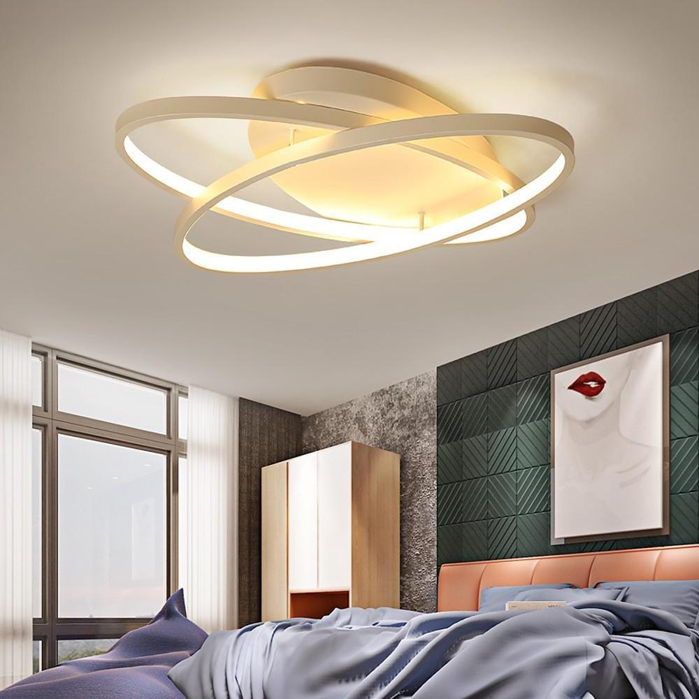 2 Ring Contemporary LED Flush Mount Ceiling Light for Bedroom