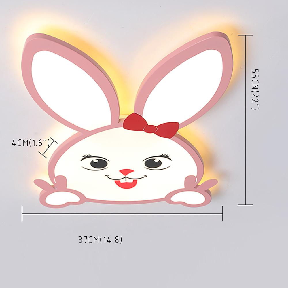 Novelty Bunny LED Flush Mount Ceiling Light for Baby Kids Lighting