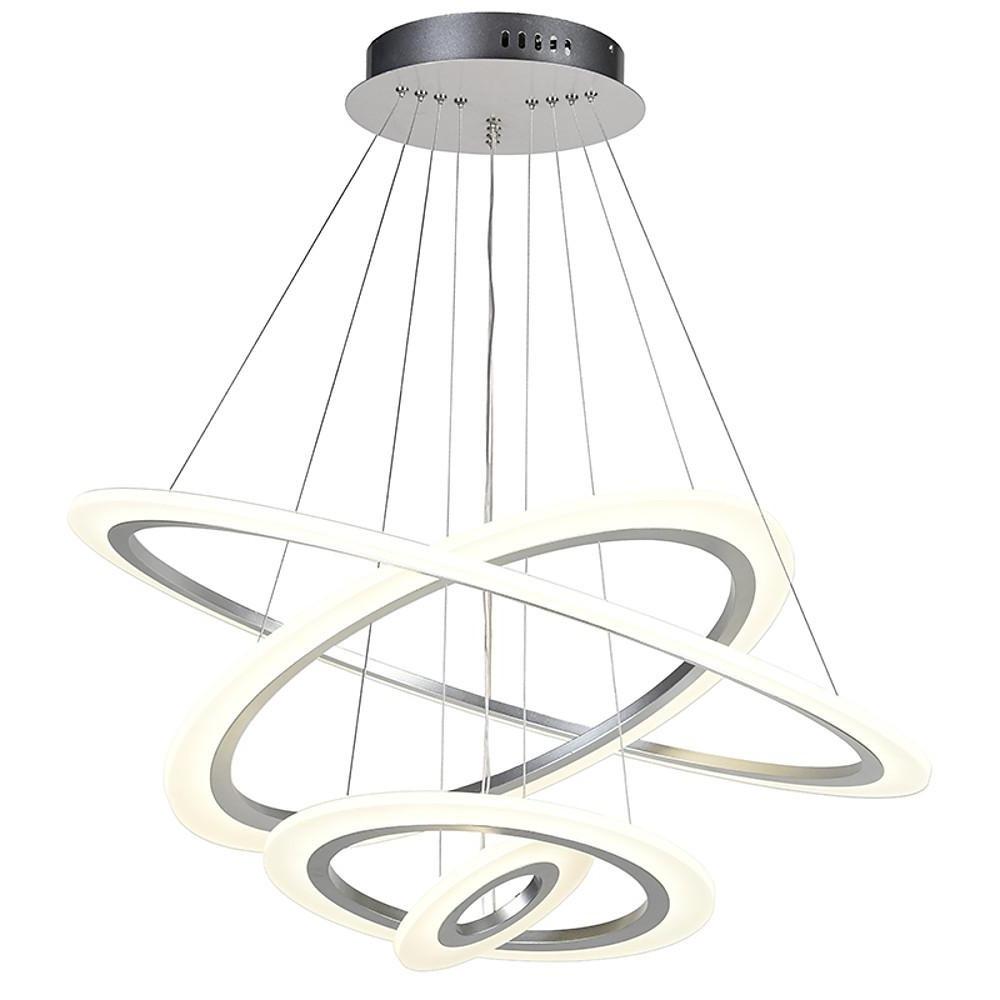 Adjustable 4 Rings Dimmable LED Modern Chandelier Pendant Lighting