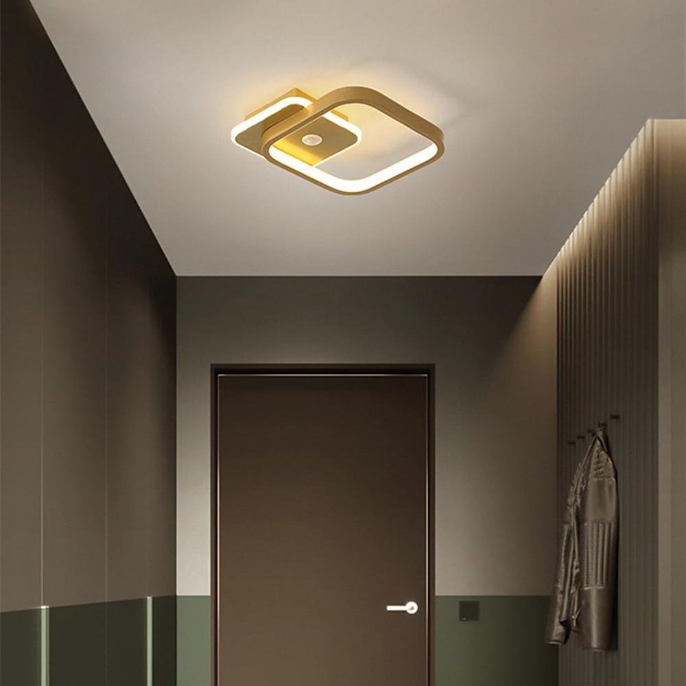 2 Overlapping Triangles Flush Mount Ceiling Light Abstract LED Light