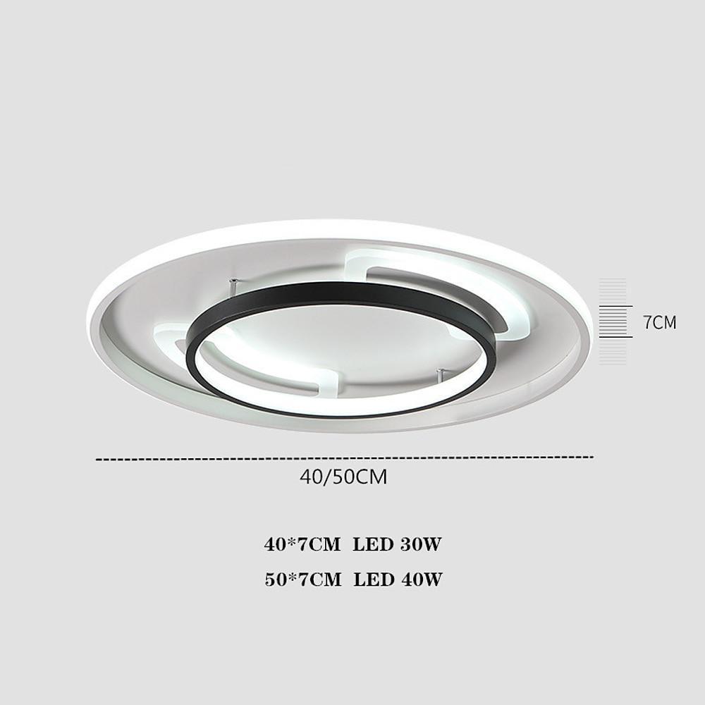 Circle Modern Bedroom Flush Mount Lighting LED Ceiling Lights