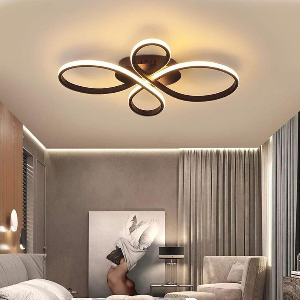 Intertwined Flower Shaped LED Modern Ceiling Light Flush Mount Lighting