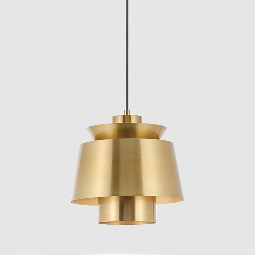 Creative Cylindrical Electroplated Metal LED Modern Pendant Lighting