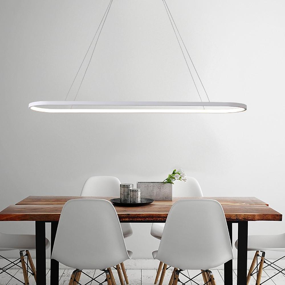 Linear Rectangle Chandelier LED Dining Room Chandeliers