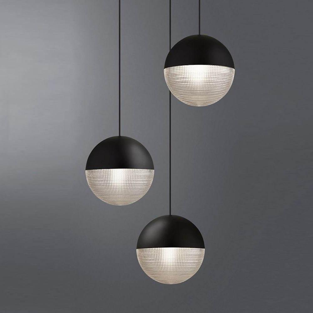 Round Ball Electroplated Glass Metal LED Nordic Pendant Lighting Island Light