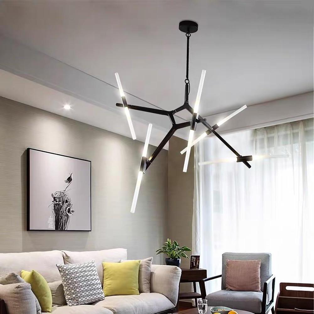 Industrial Sputnik Chandelier Modern Chandelier for Bedroom Living Room