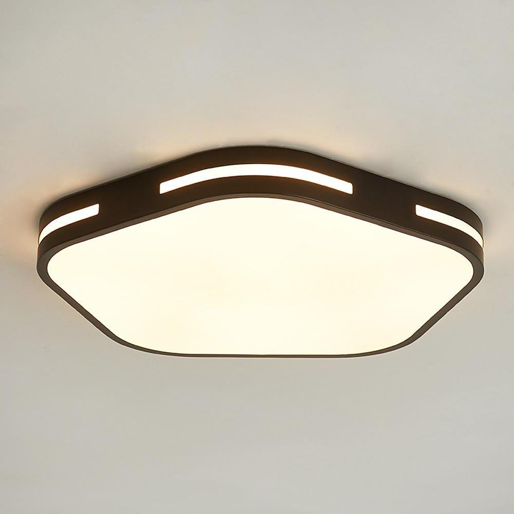 Hexagon Flush Mount Light Fixture Minimalist LED Ceiling Light