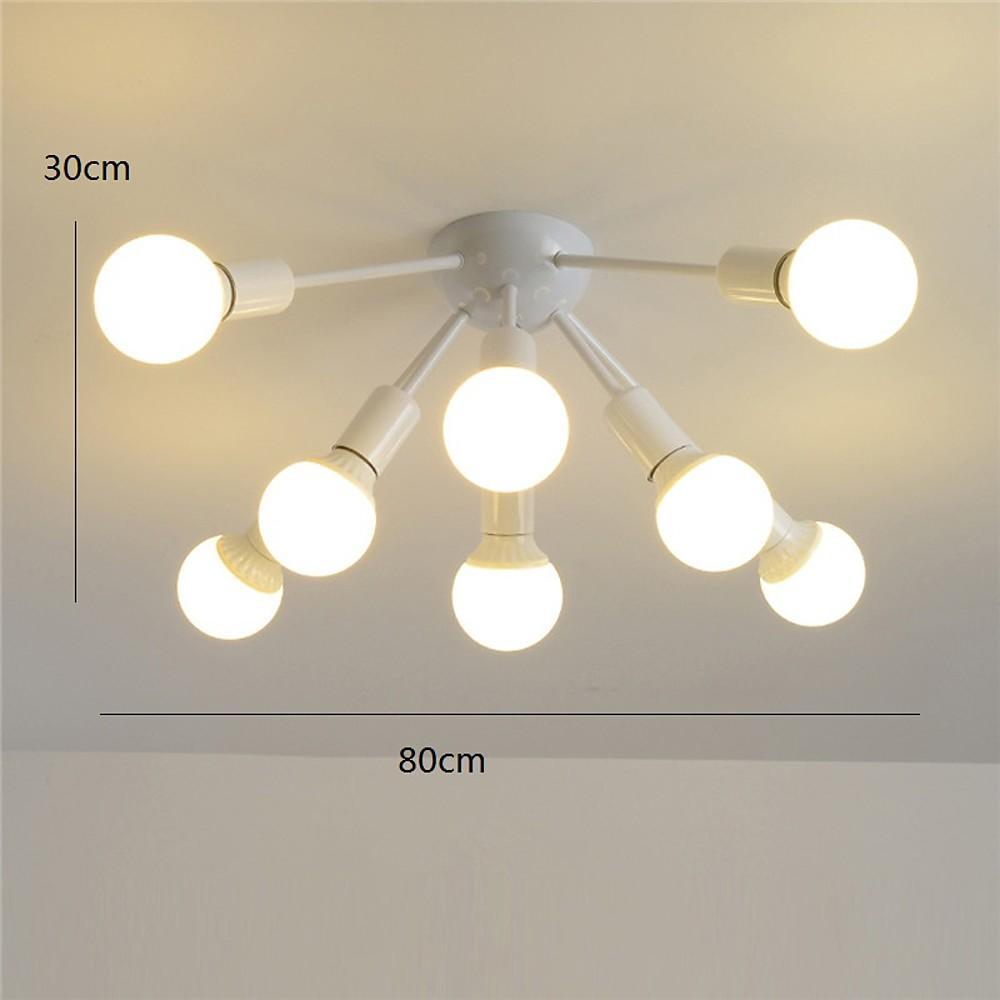 8 Light Cluster Gold Flush Mount Light Modern Metal LED Ceiling Light