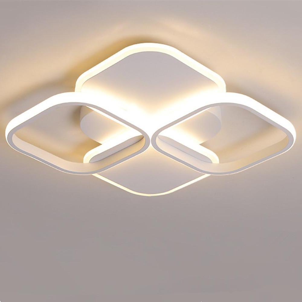 Overlapping Squares LED Modern Ceiling Light Flush Mount Lighting