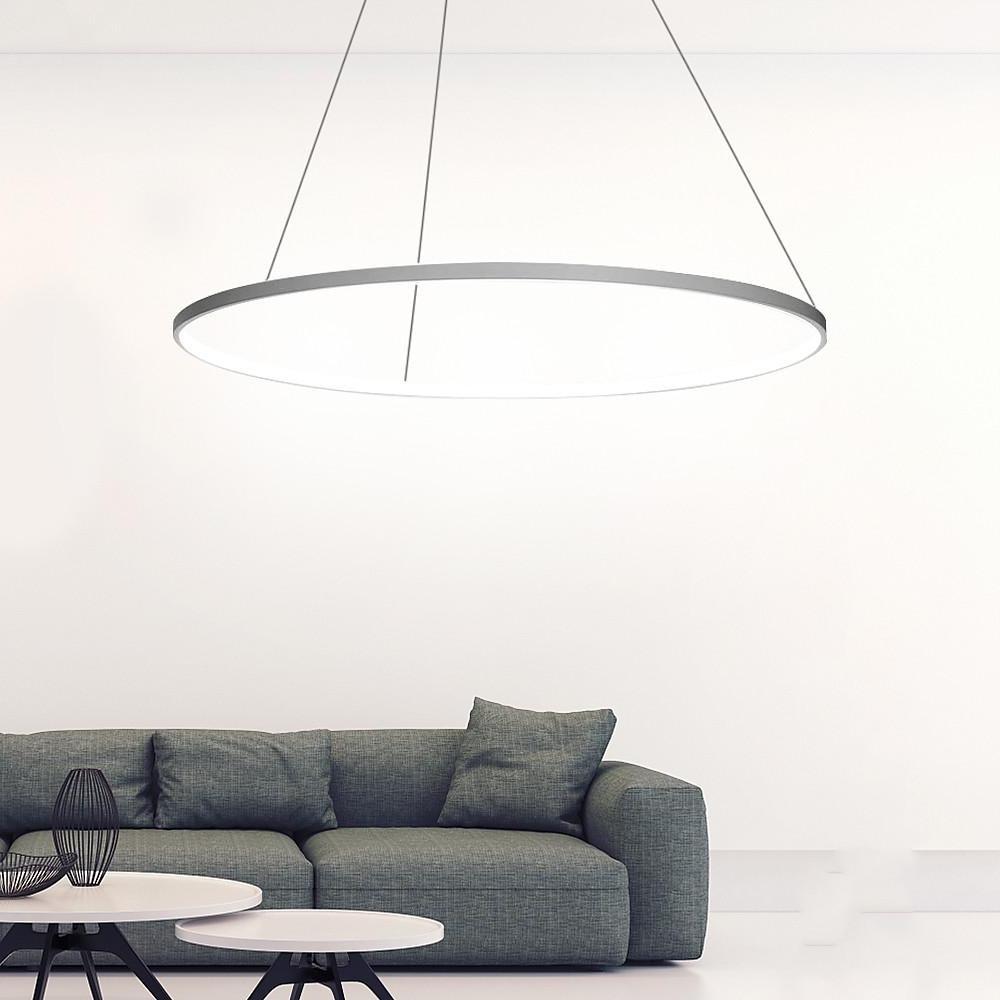 Circle LED Modern Chandelier Pendant Light Hanging Lamp Island Lights