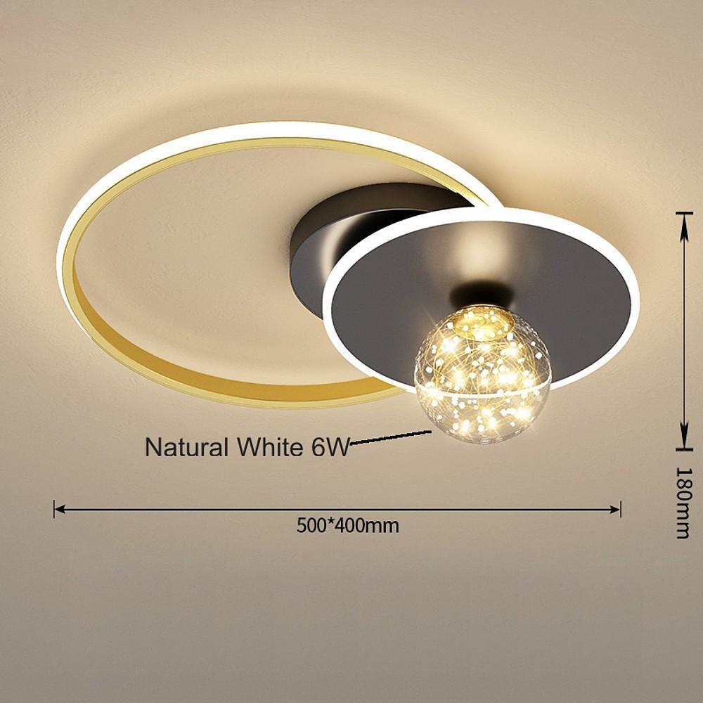 Geometric Circles Globe LED Modern Ceiling Lights Flush Mount Lighting