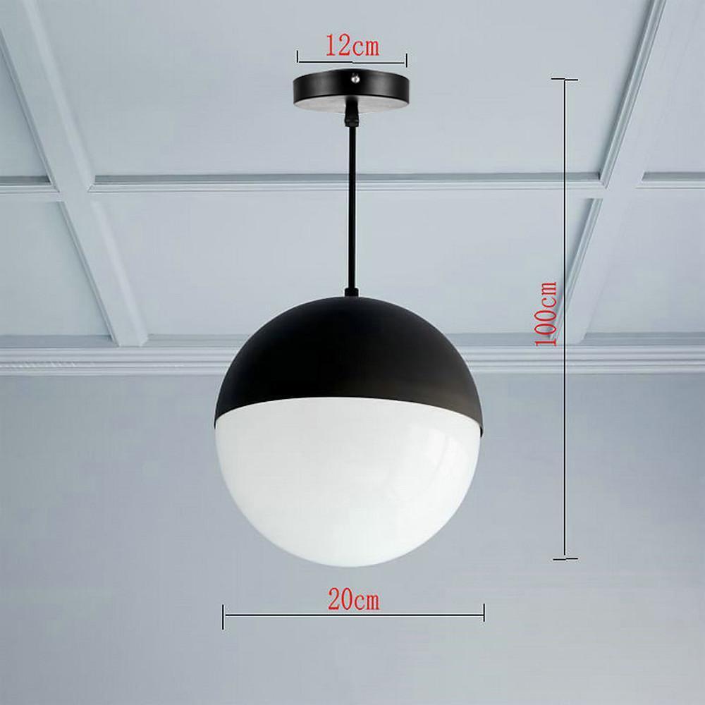 Glass Globe Shaped LED Nordic Pendant Light Chandeliers Hanging Lamp