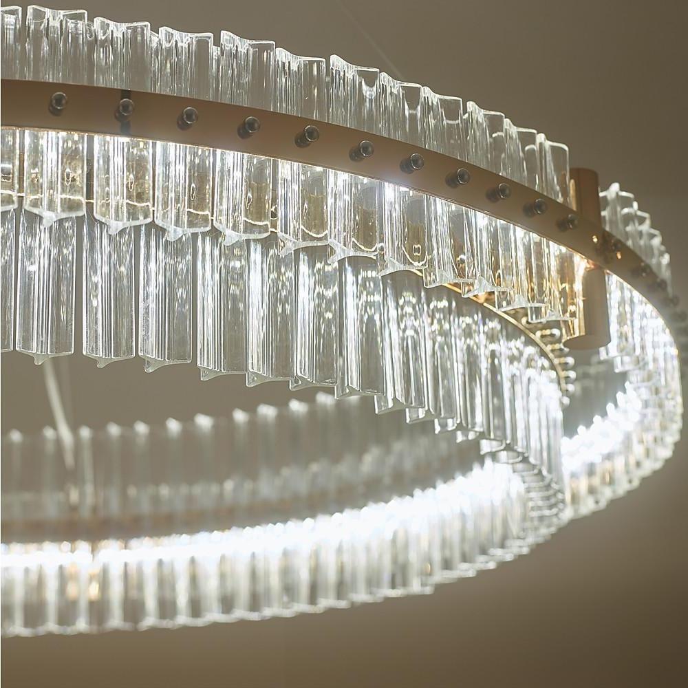 Modern Luxury Dozens of Crystal Chandelier Gold LED Lighting