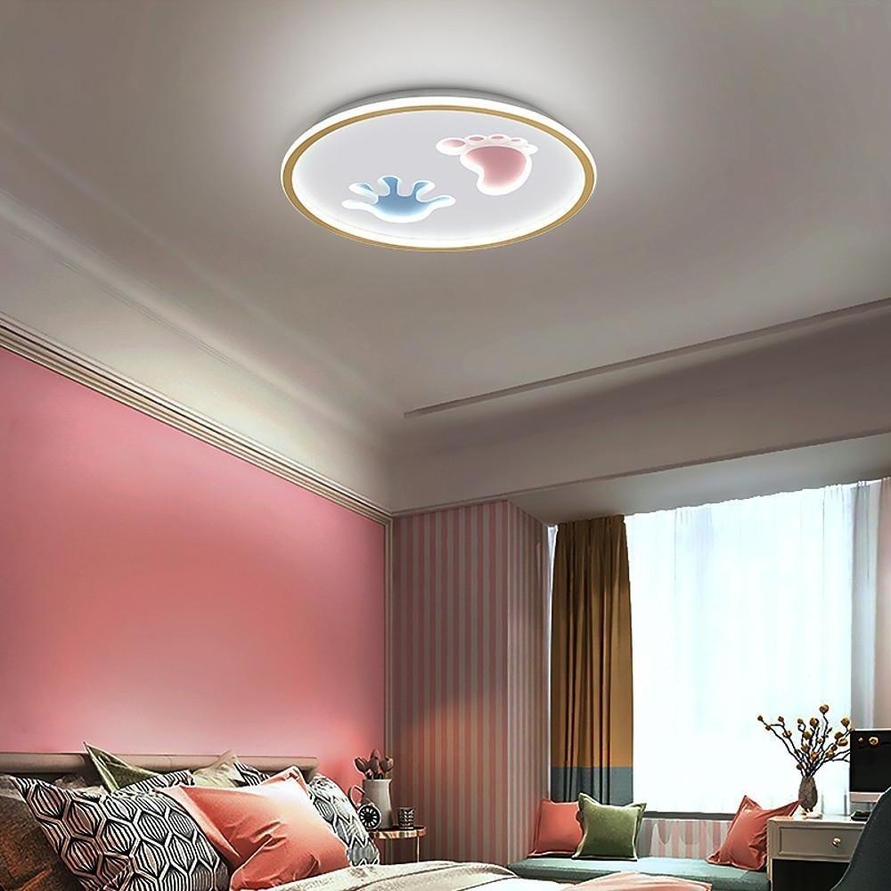 Hand and Foot Print LED Modern Flush Mount Lighting Ceiling Lights Hanging Light