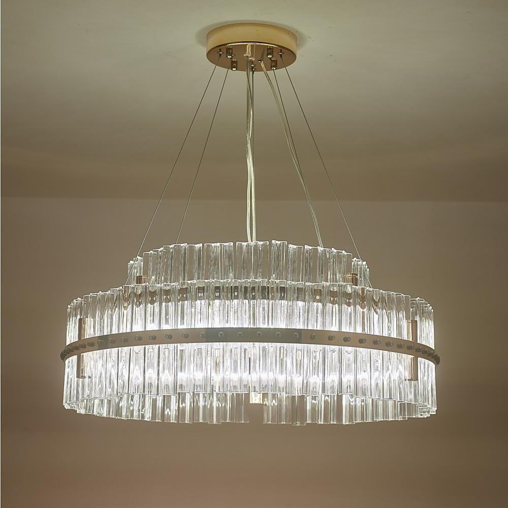 Modern Luxury Dozens of Crystal Chandelier Gold LED Lighting